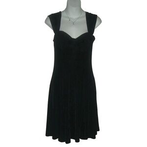 Vintage 90s Moda International Victorias Secret Dress Black LBD Bustier Madonna